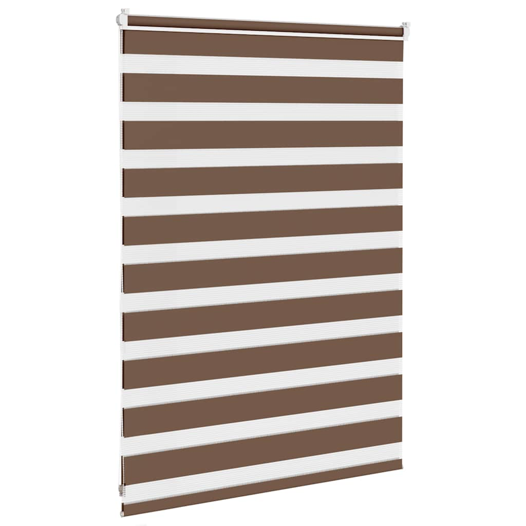 Zebra Blind Brown 95x100 cm Fabric Width 90.9 cm Polyester