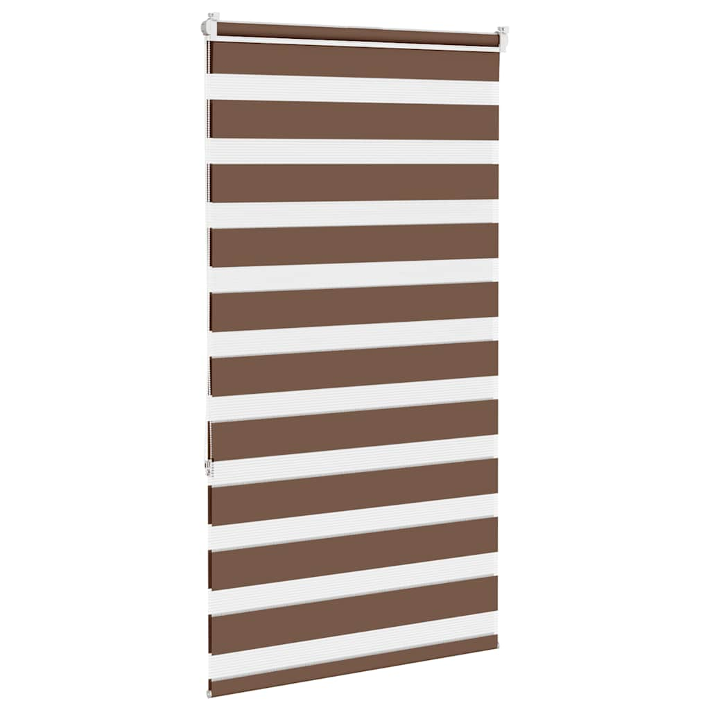 Zebra Blind Brown 70x150 cm Fabric Width 65.9 cm Polyester