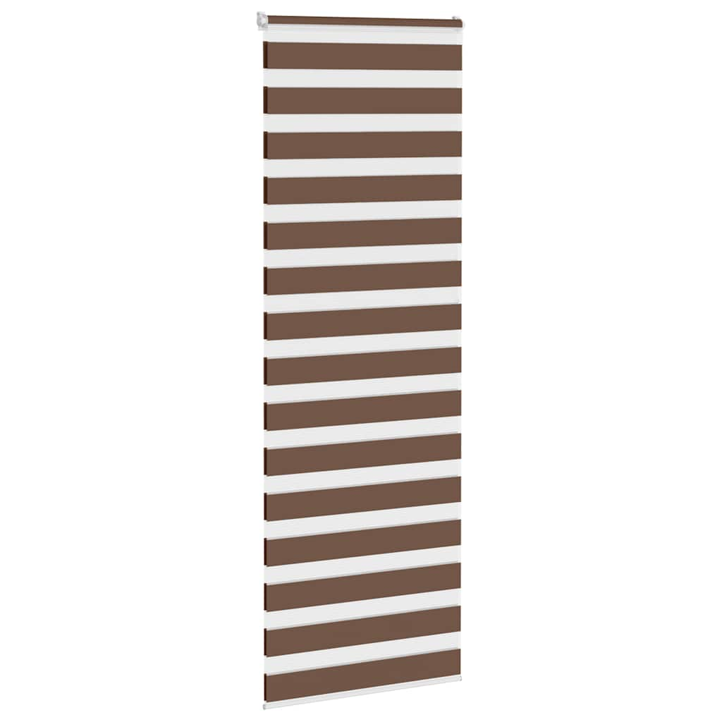 Zebra Blind Brown 70x200 cm Fabric Width 65.9 cm Polyester