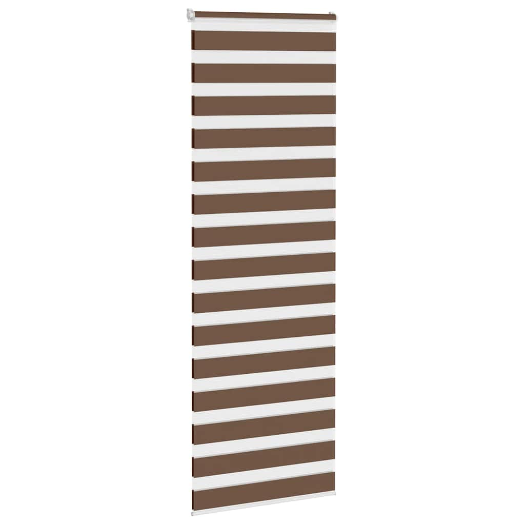 Zebra Blind Brown 80x200 cm Fabric Width 75.9 cm Polyester