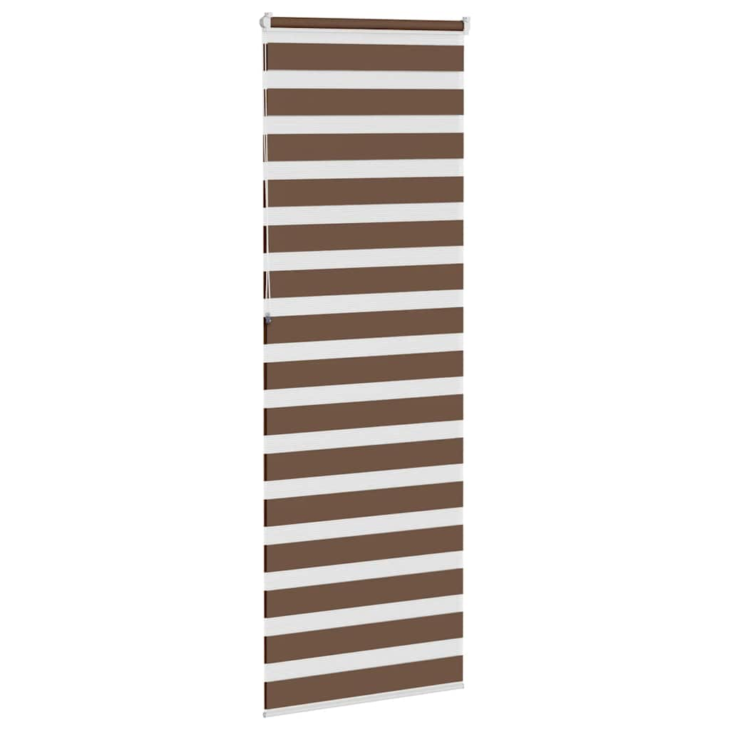 Zebra Blind Brown 70x230 cm Fabric Width 65.9 cm Polyester