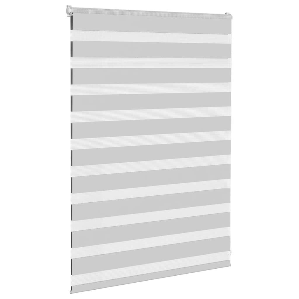 Zebra Blind Light Grey 100x100 cm Fabric Width 95.9 cm Polyester