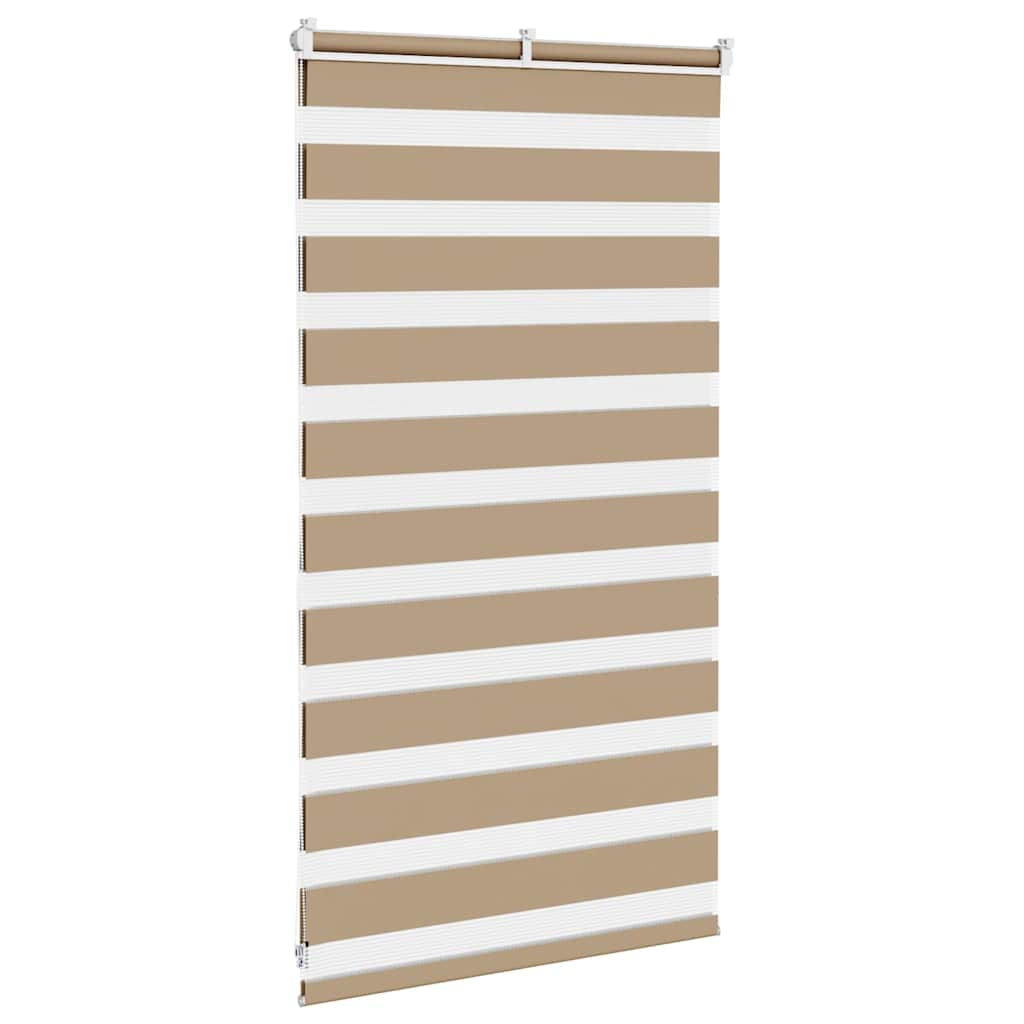 Zebra Blind Sand Brown 80x100 cm Fabric Width 75.9 cm Polyester