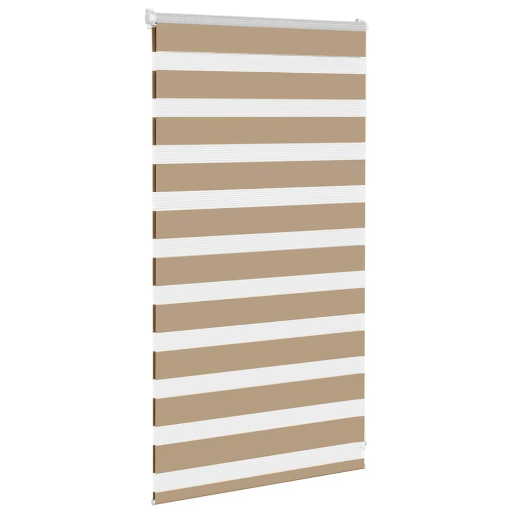 Zebra Blind Sand Brown 90x100 cm Fabric Width 85.9 cm Polyester