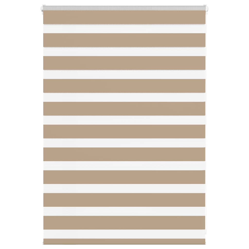 Zebra Blind Sand Brown 95x100 cm Fabric Width 90.9 cm Polyester