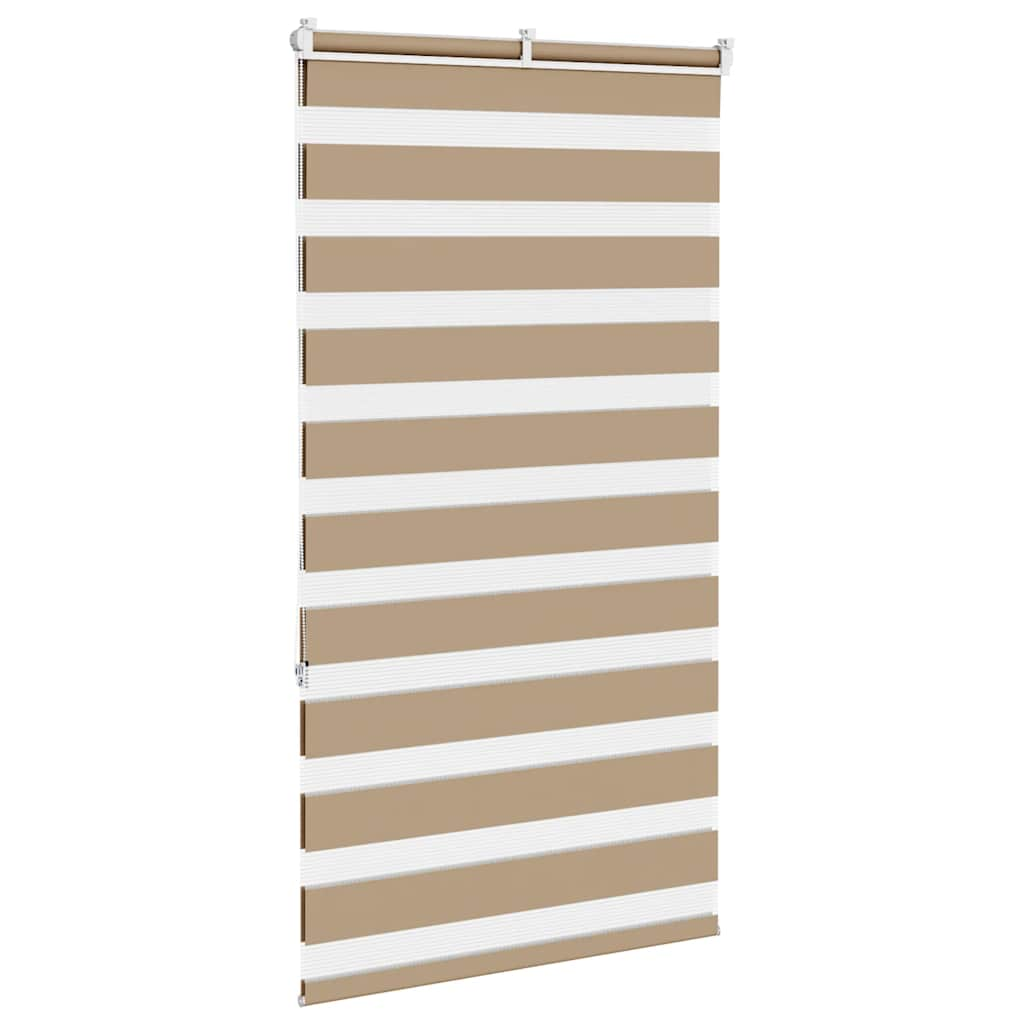 Zebra Blind Sand Brown 80x150 cm Fabric Width 75.9 cm Polyester