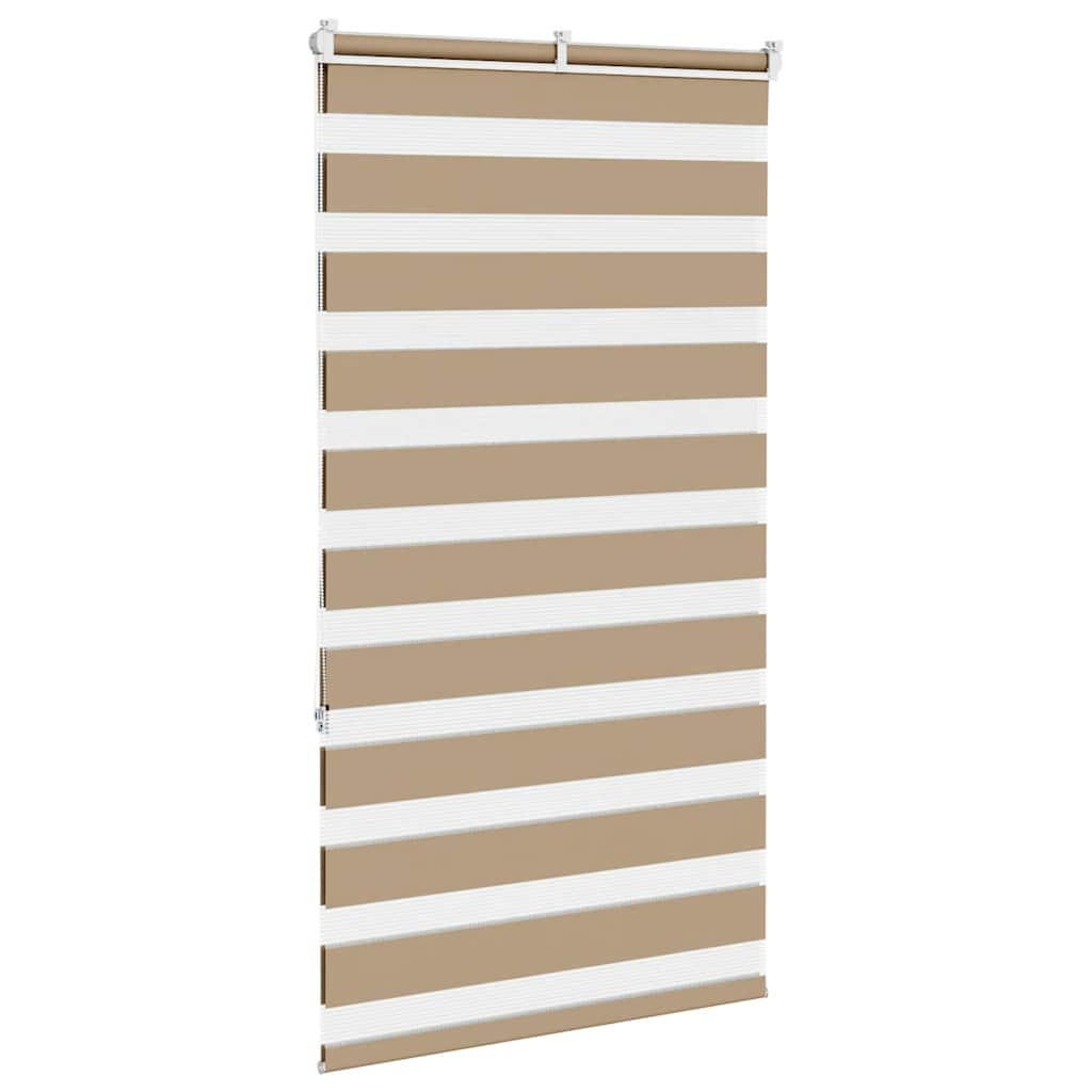 Zebra Blind Sand Brown 90x150 cm Fabric Width 85.9 cm Polyester