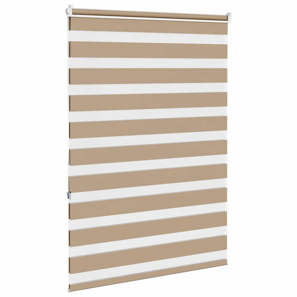 Zebra Blind Sand Brown 95x150 cm Fabric Width 90.9 cm Polyester