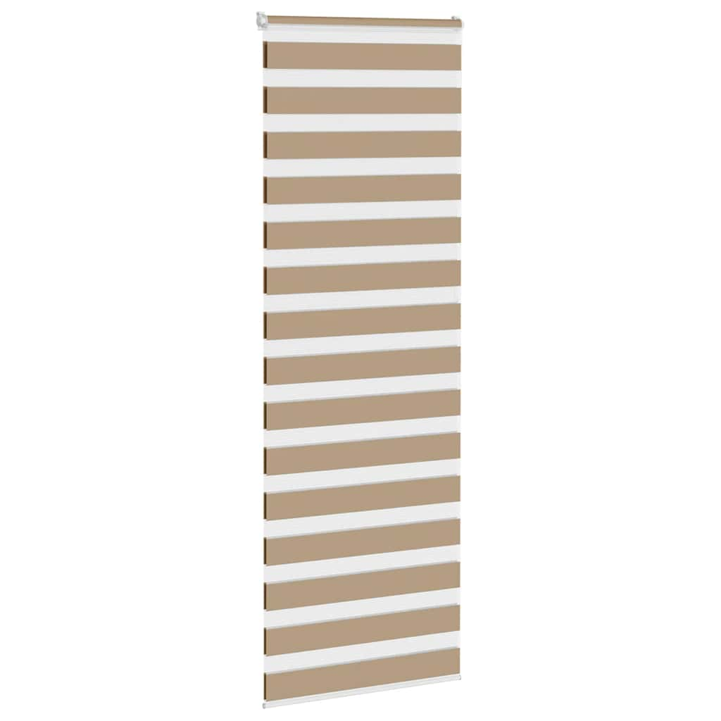 Zebra Blind Sand Brown 85x200 cm Fabric Width 80.9 cm Polyester