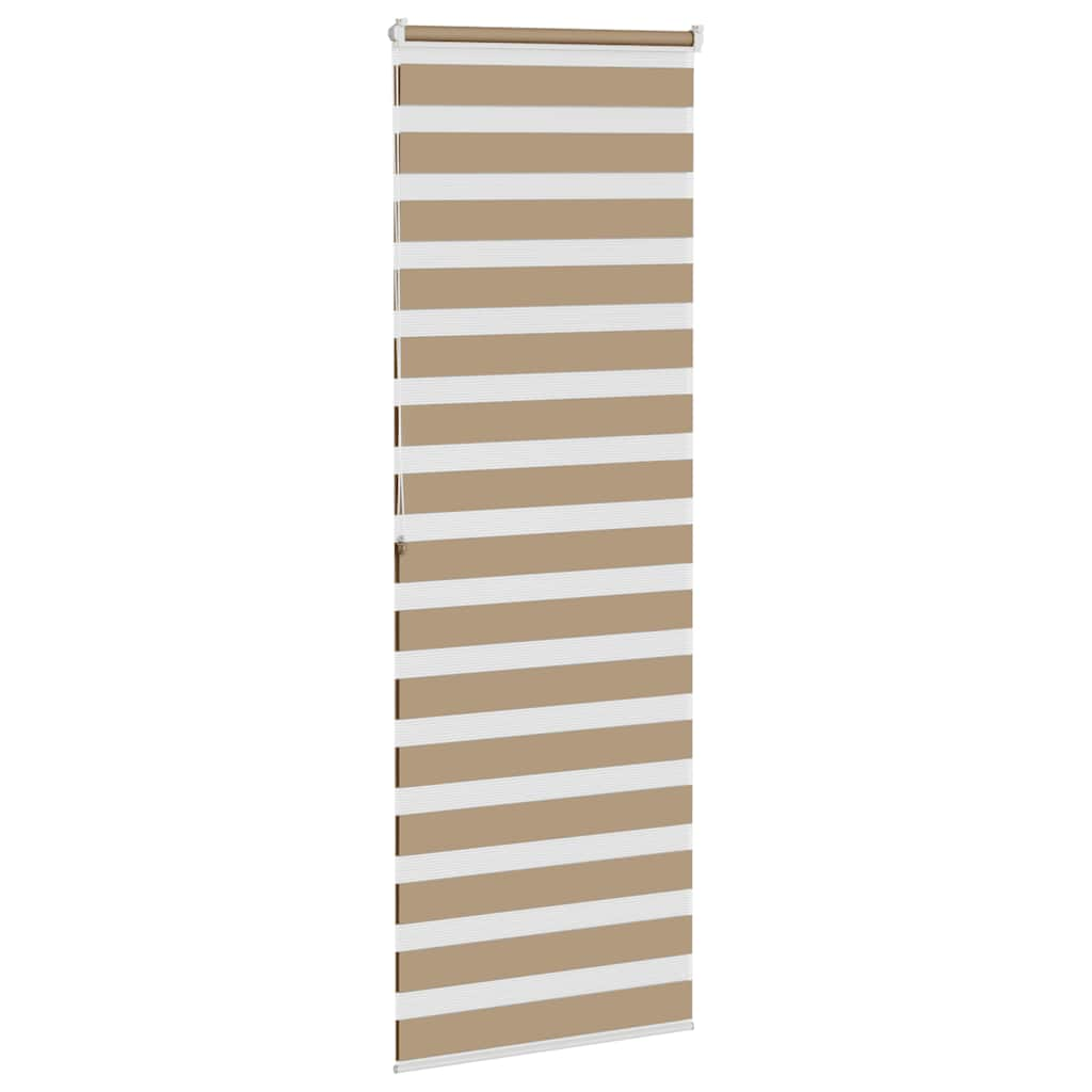 Zebra Blind Sand Brown 85x200 cm Fabric Width 80.9 cm Polyester