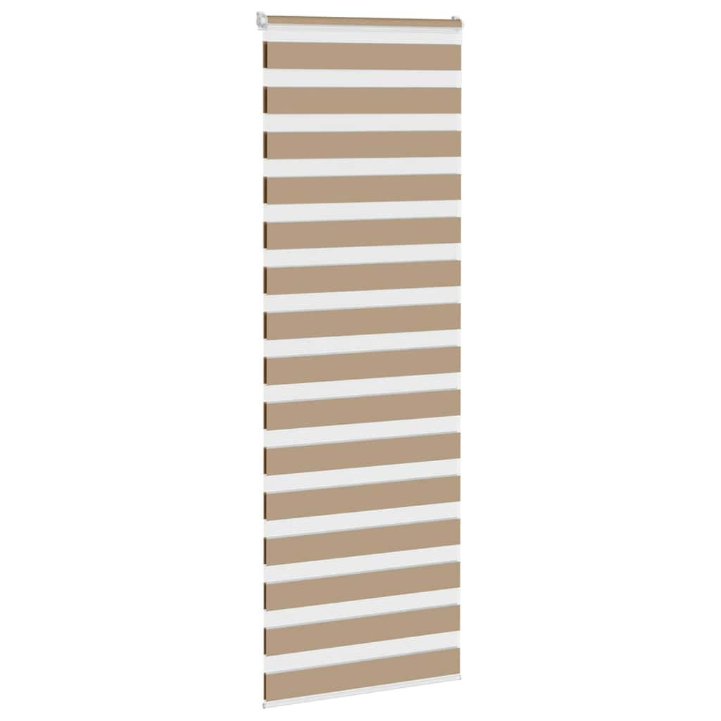 Zebra Blind Sand Brown 80x230 cm Fabric Width 75.9 cm Polyester