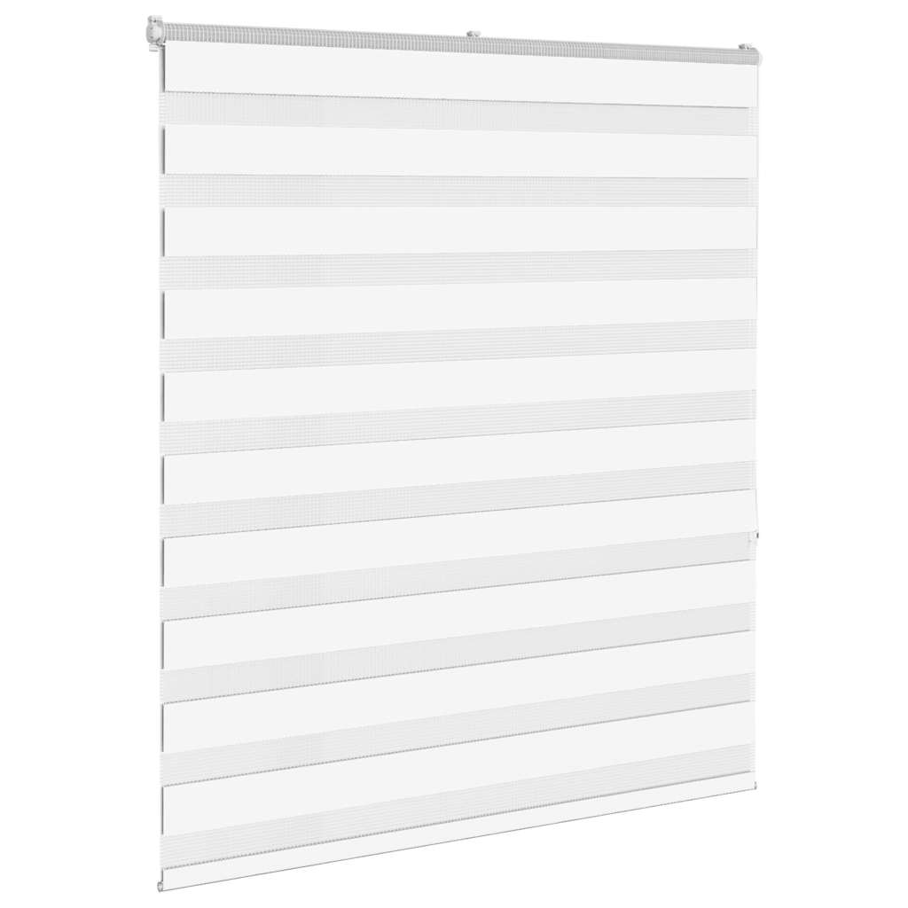 Zebra Blind White 130x150 cm Fabric Width 125.9 cm Polyester