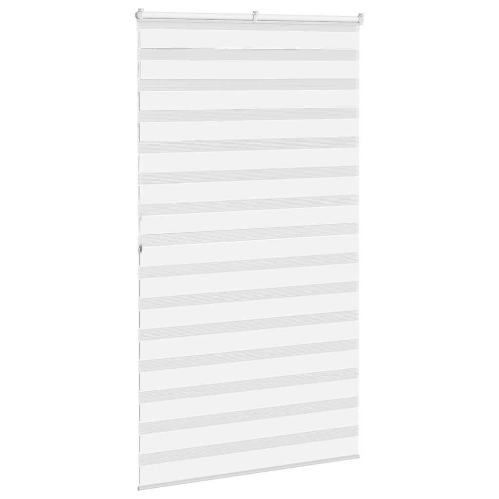 Zebra Blind White 120x200 cm Fabric Width 115.9 cm Polyester