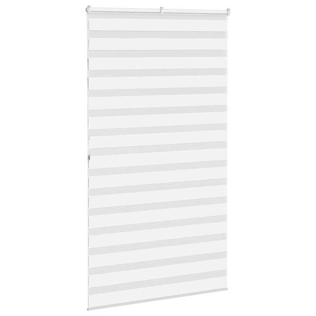 Zebra Blind White 125x200 cm Fabric Width 120.9 cm Polyester