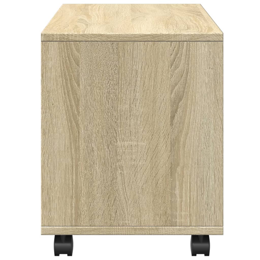  Rolling Cabinet Sonoma Oak 72x33x42.5 cm Engineered Wood