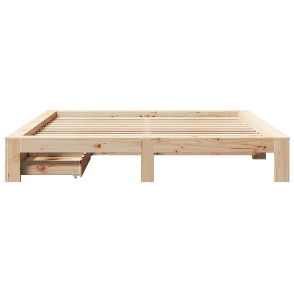 Bed Frame without Mattress 180x200 cm Super King Solid Wood Pine