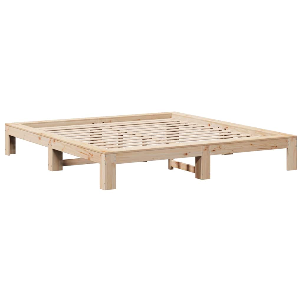 Bed Frame without Mattress 180x200 cm Super King Solid Wood Pine