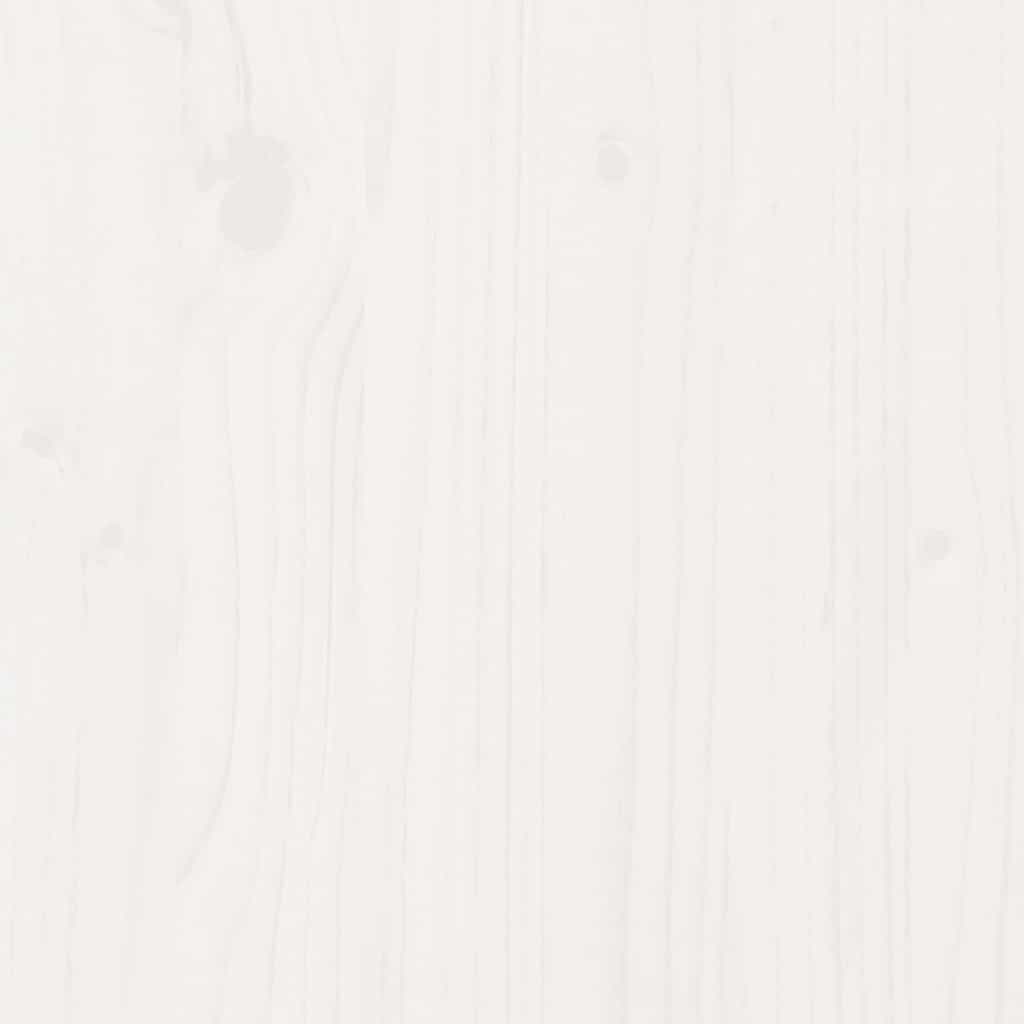 Bookcase Bed without Mattress White 100x200 cm Solid Wood Pine