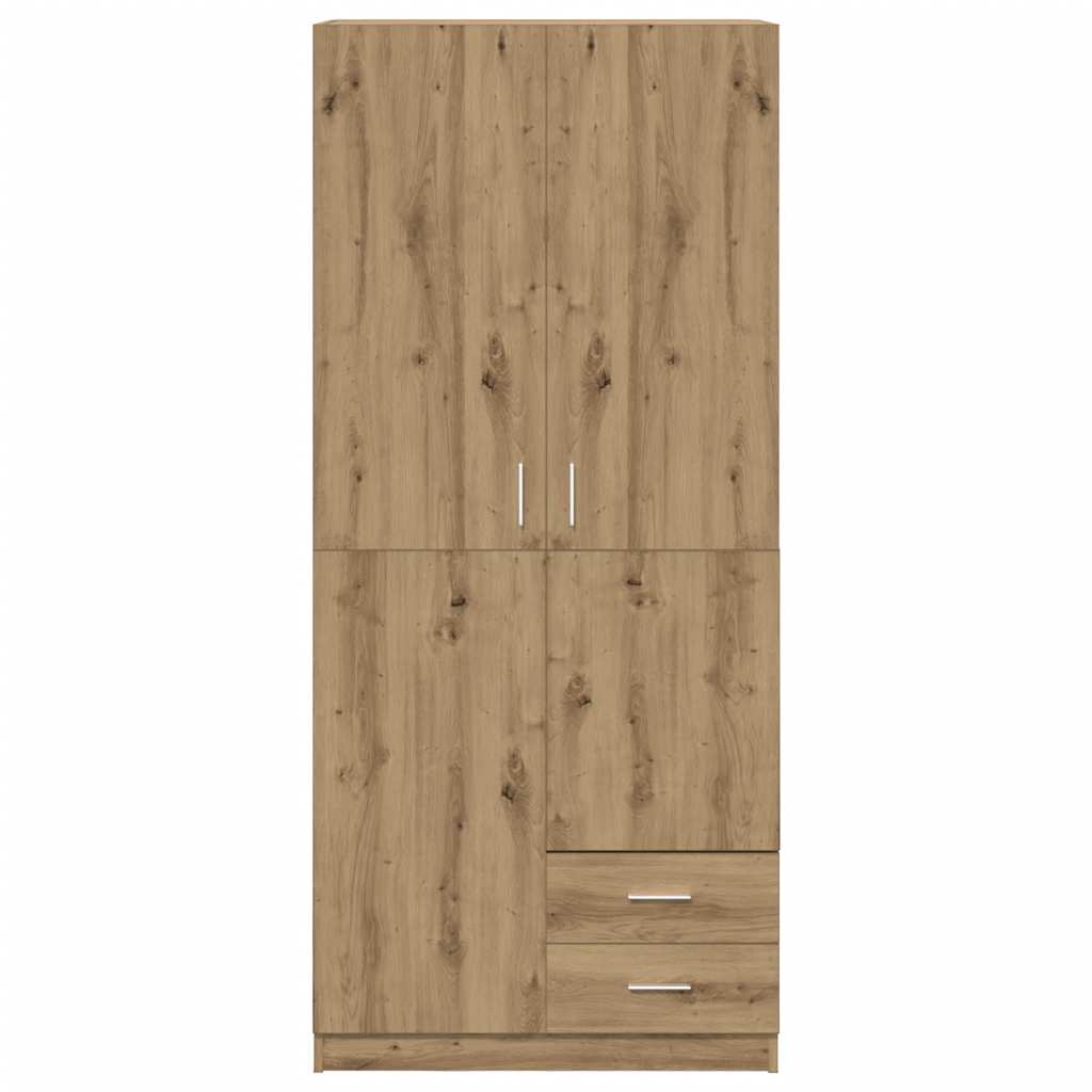 Wardrobe Artisian Oak 80x52x180 cm Engineered Wood