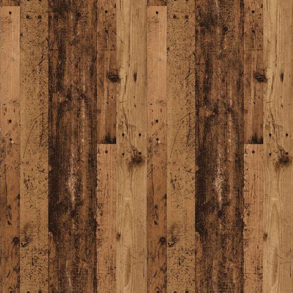 CD Wall Shelf Old Wood 100x18x18 cm Engineered Wood