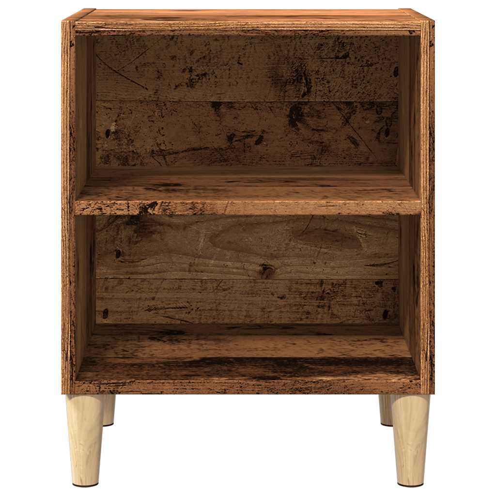 Bedside Cabinets 2 pcs Old Wood 40x30x50 cm Engineered Wood