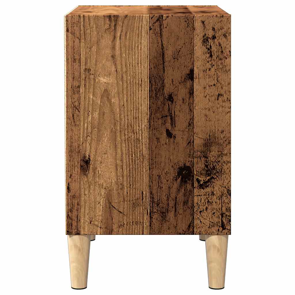 Bedside Cabinets 2 pcs Old Wood 40x30x50 cm Engineered Wood