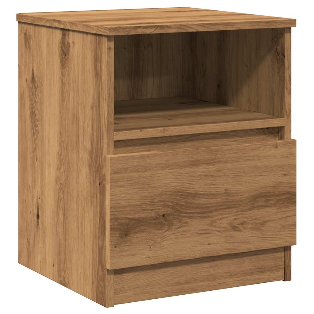 Bedside Cabinets 2 pcs Artisan Oak 40x40x50 cm Engineered Wood