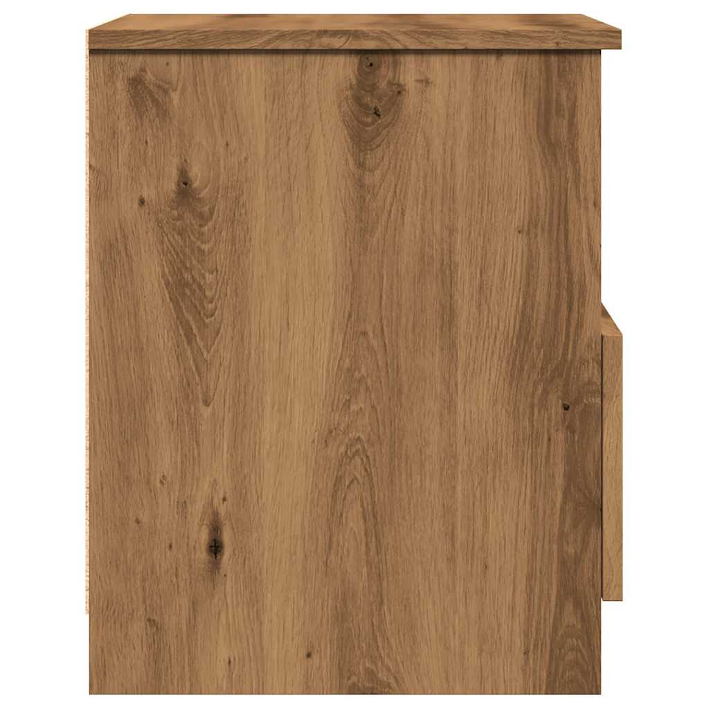 Bedside Cabinets 2 pcs Artisan Oak 40x40x50 cm Engineered Wood