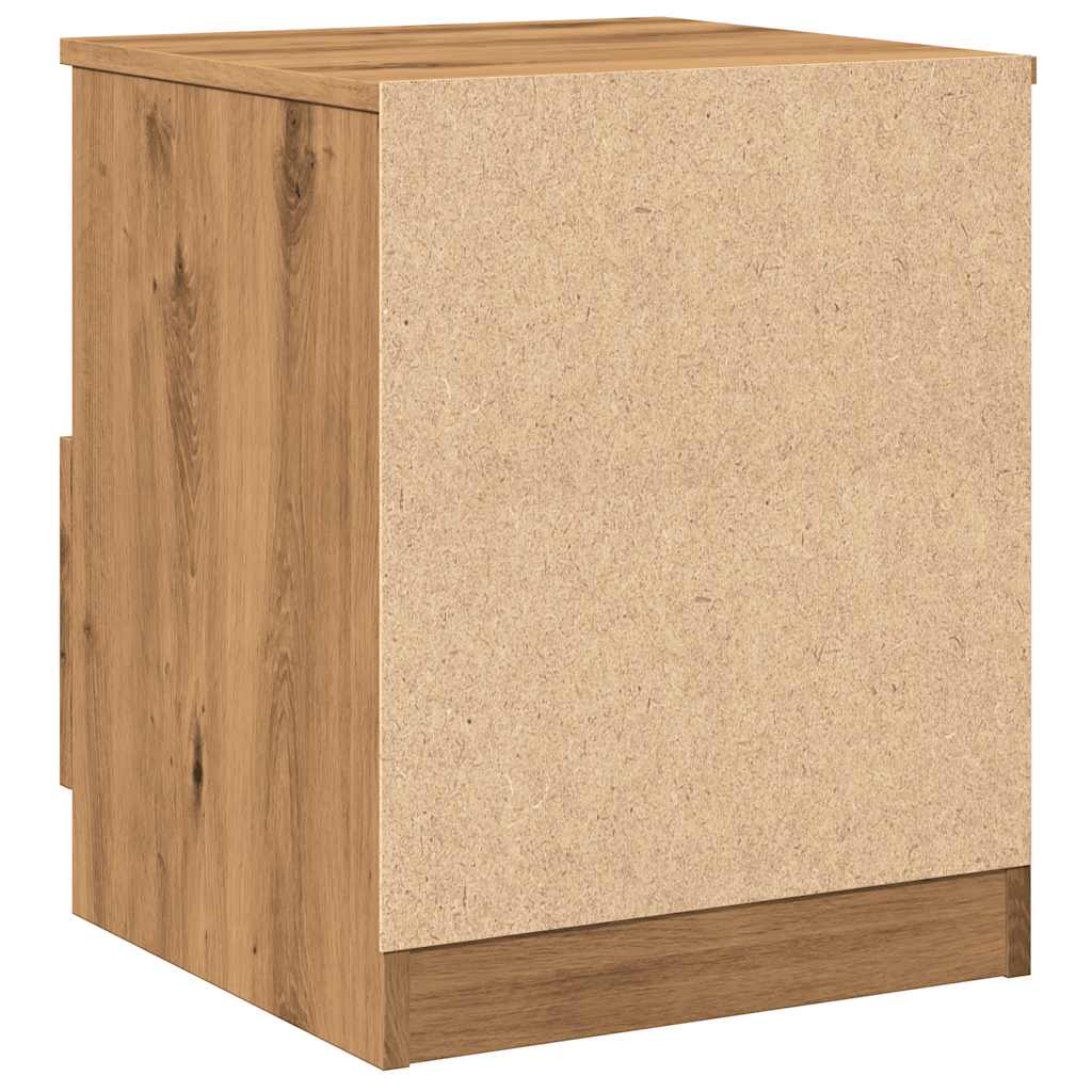 Bedside Cabinets 2 pcs Artisan Oak 40x40x50 cm Engineered Wood