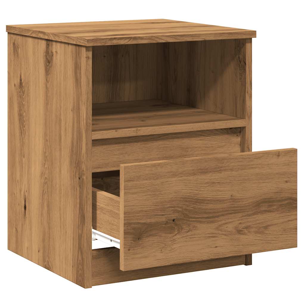 Bedside Cabinets 2 pcs Artisan Oak 40x40x50 cm Engineered Wood