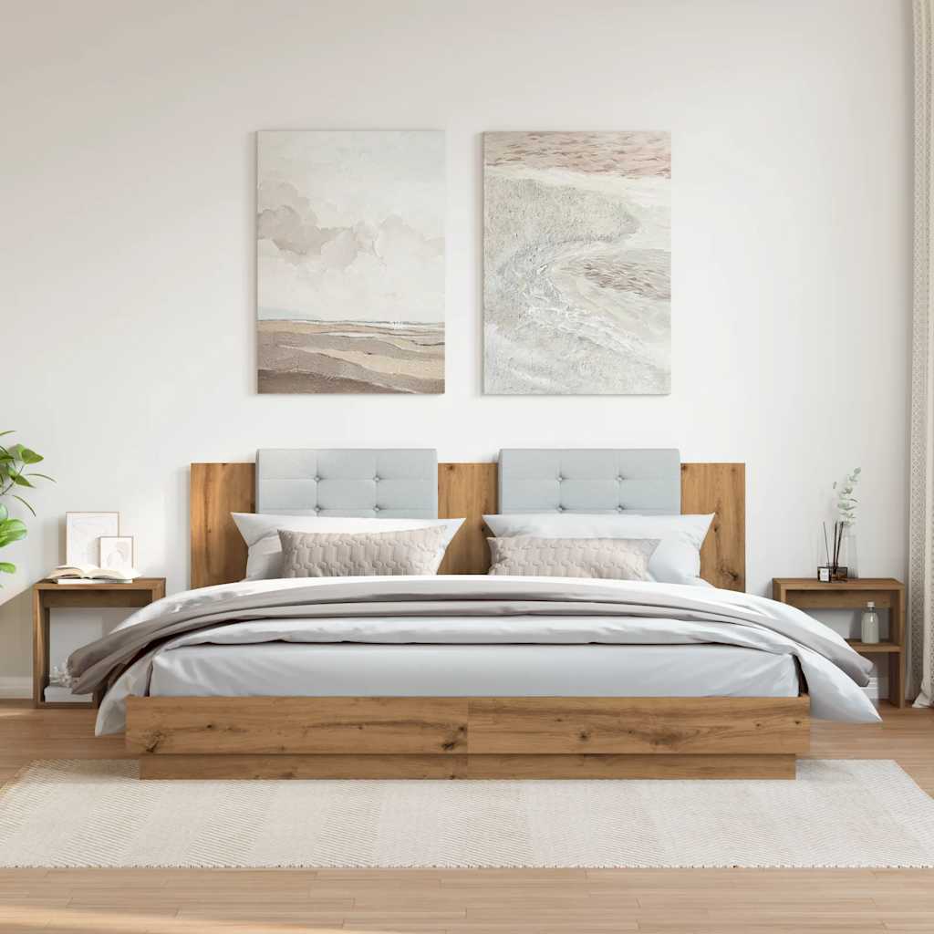 Bedside Cabinets 2 pcs Artisan Oak 40x30x40 cm Engineered Wood