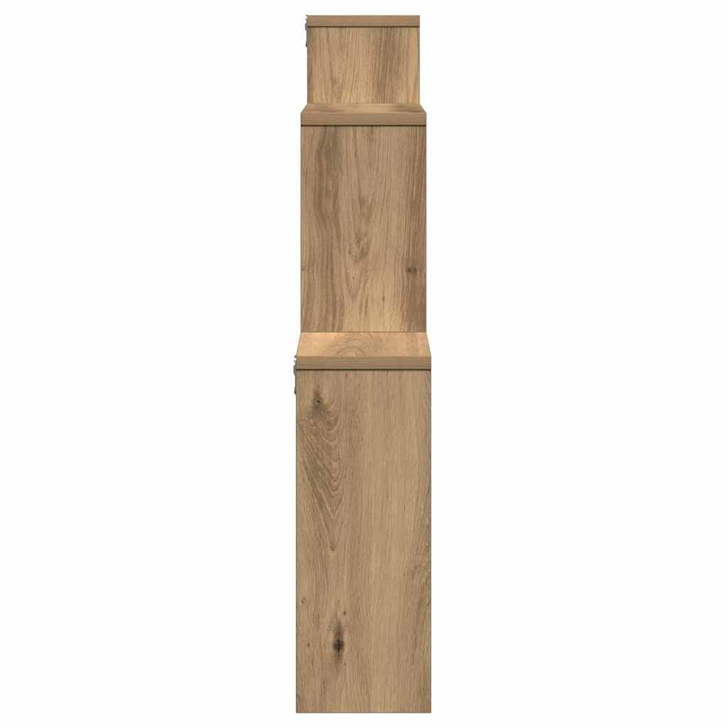 Wall Shelf Artisan Oak 80x15x78.5 cm Engineered Wood