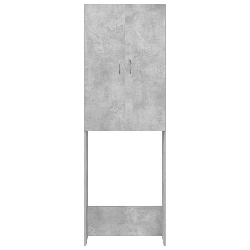 Washing Machine Cabinet Concrete Grey 64x25.5x190 cm