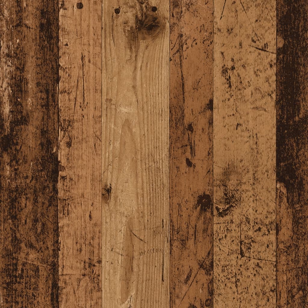 Headboard Cabinet Old Wood 200x19x103.5 cm Engineered Wood