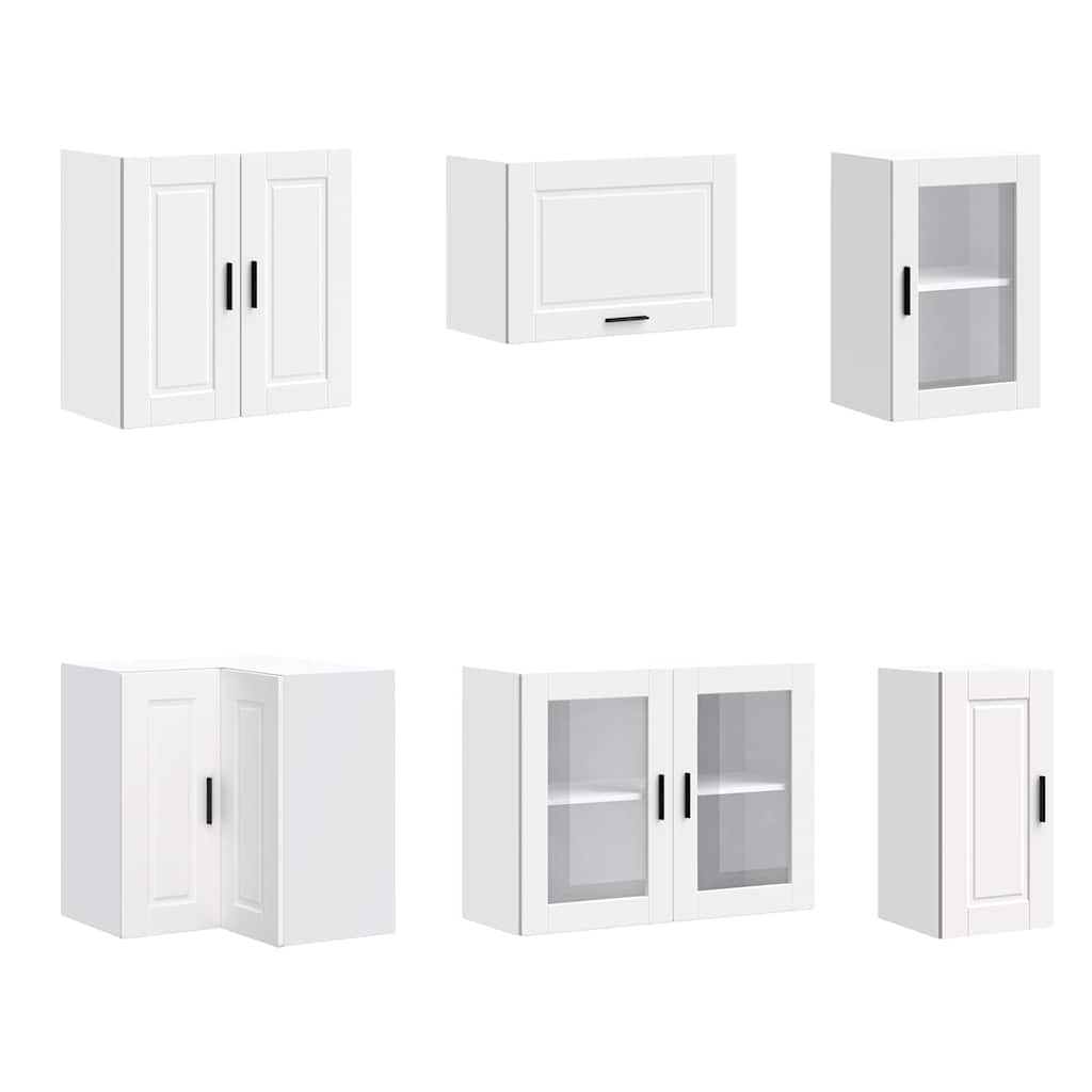 11 Piece Kitchen Cabinet Set Porto White Engineered Wood