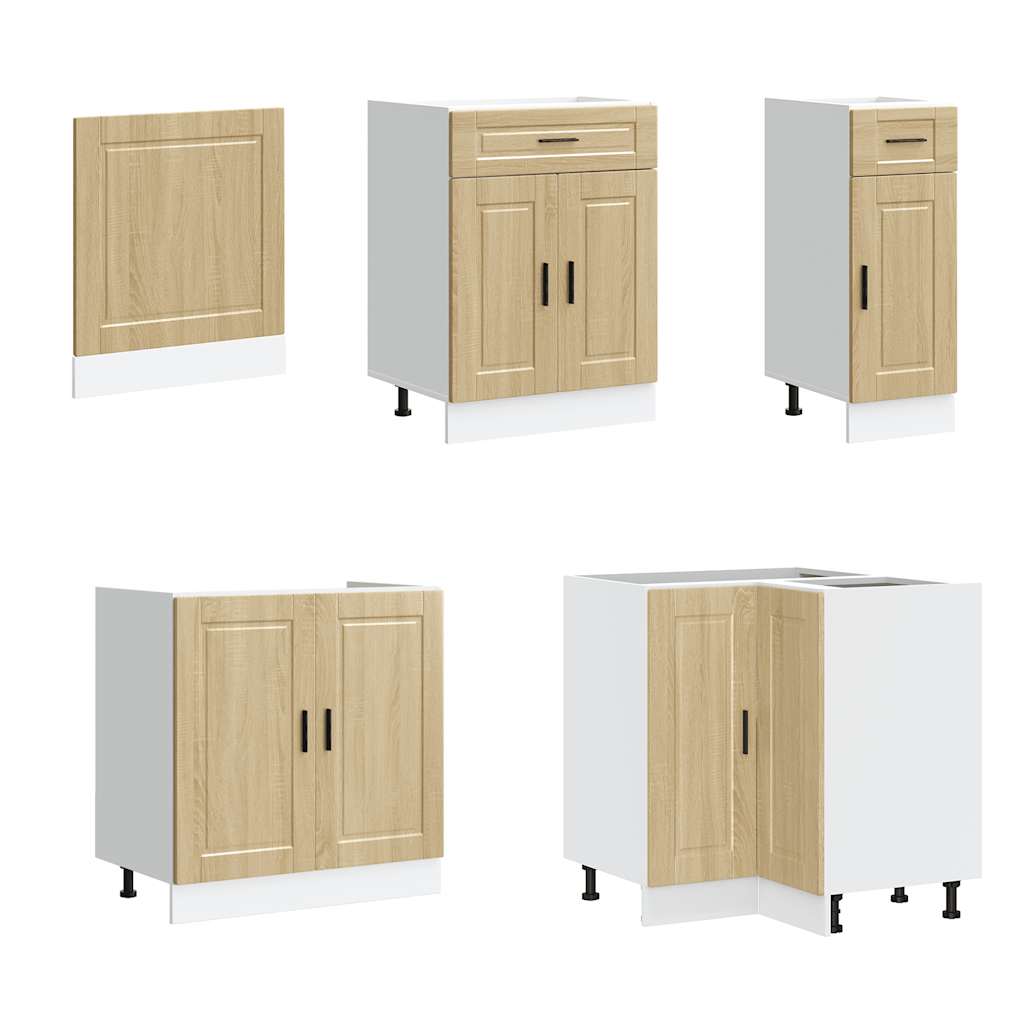 11 Piece Kitchen Cabinet Set Porto Sonoma Oak Engineered Wood