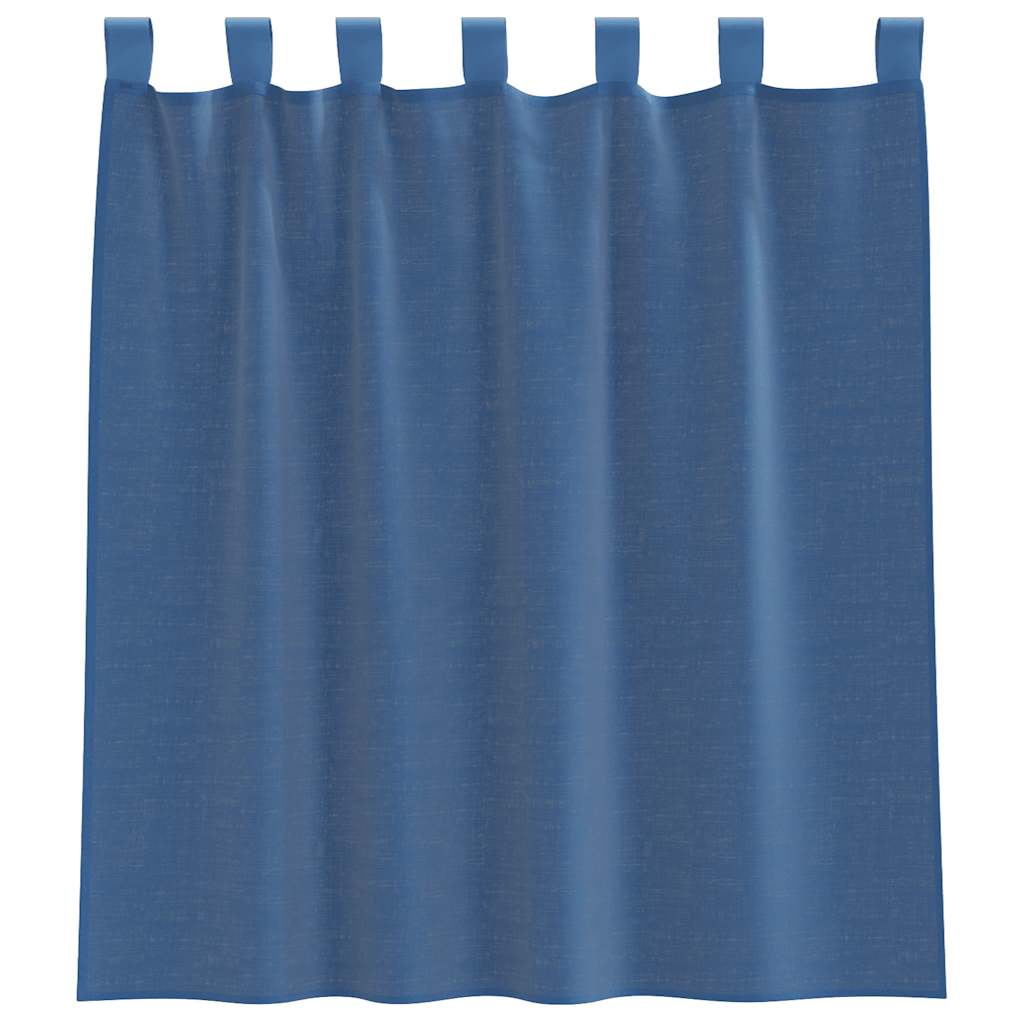 Voile Curtains with Loops 2 pcs Light Grey 140x260 cm