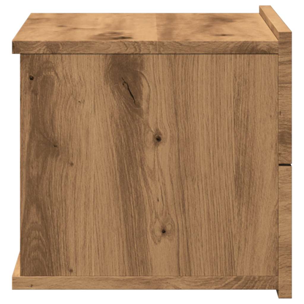 Wall-mounted Bedside Cabinet Artisan Oak 40x32x30 cm