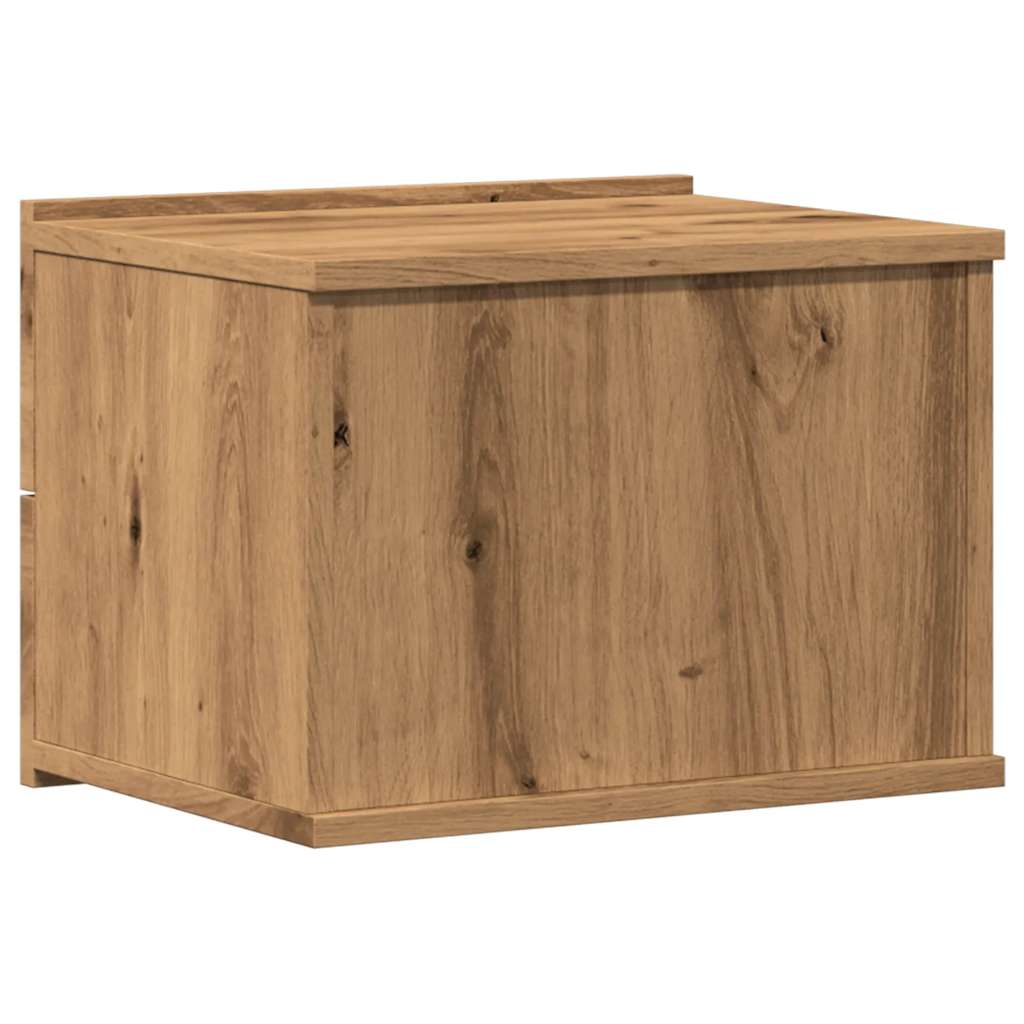 Wall-mounted Bedside Cabinet Artisan Oak 40x32x30 cm