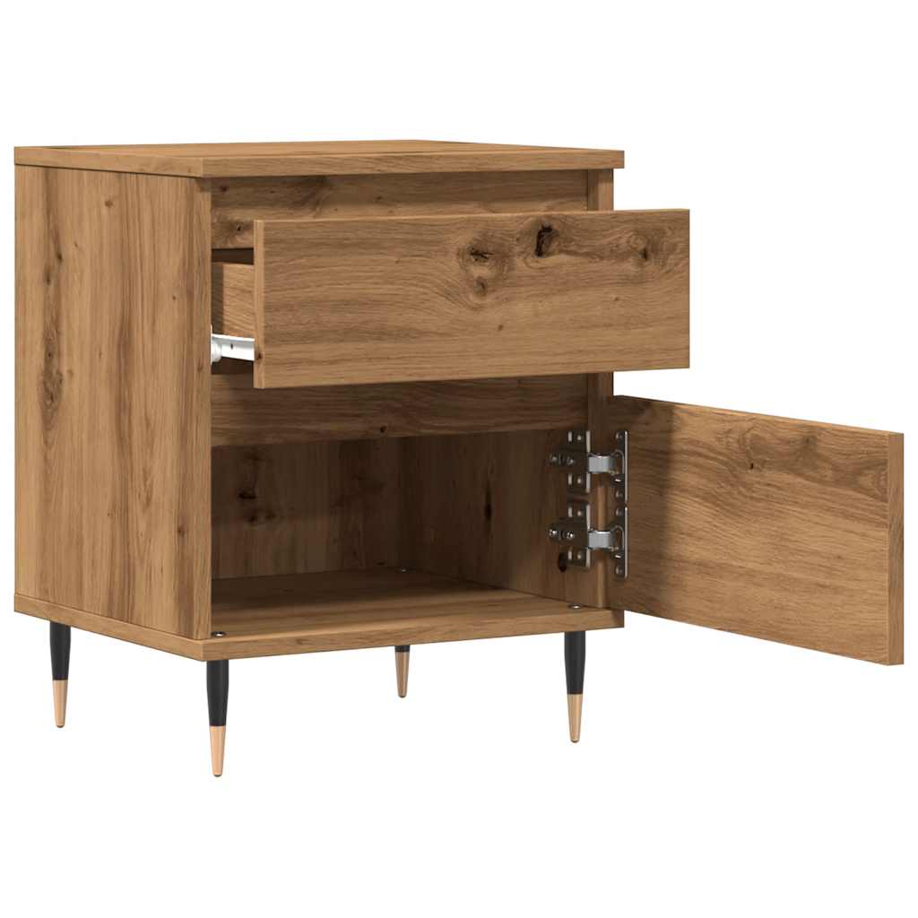 Bedside Cabinets 2 pcs Artisan Oak 40x35x50 cm Engineered Wood