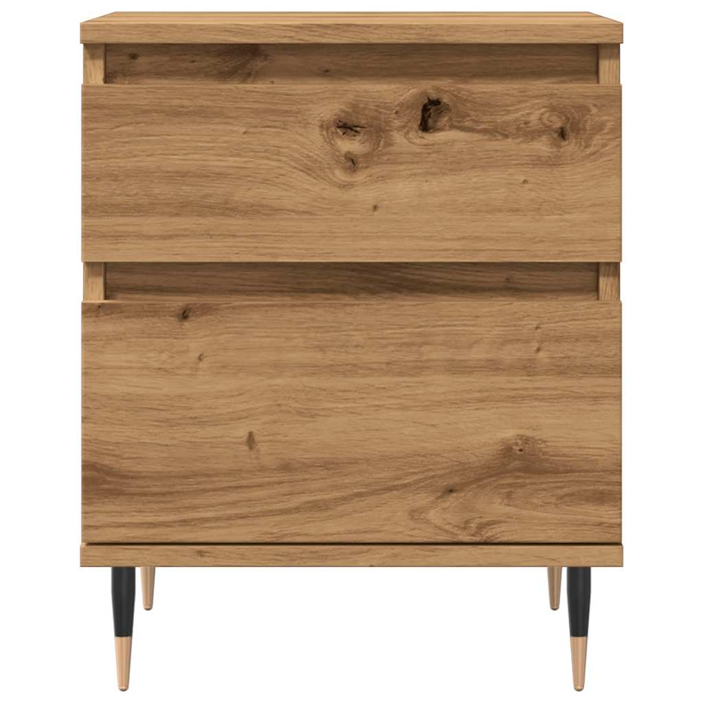 Bedside Cabinets 2 pcs Artisan Oak 40x35x50 cm Engineered Wood