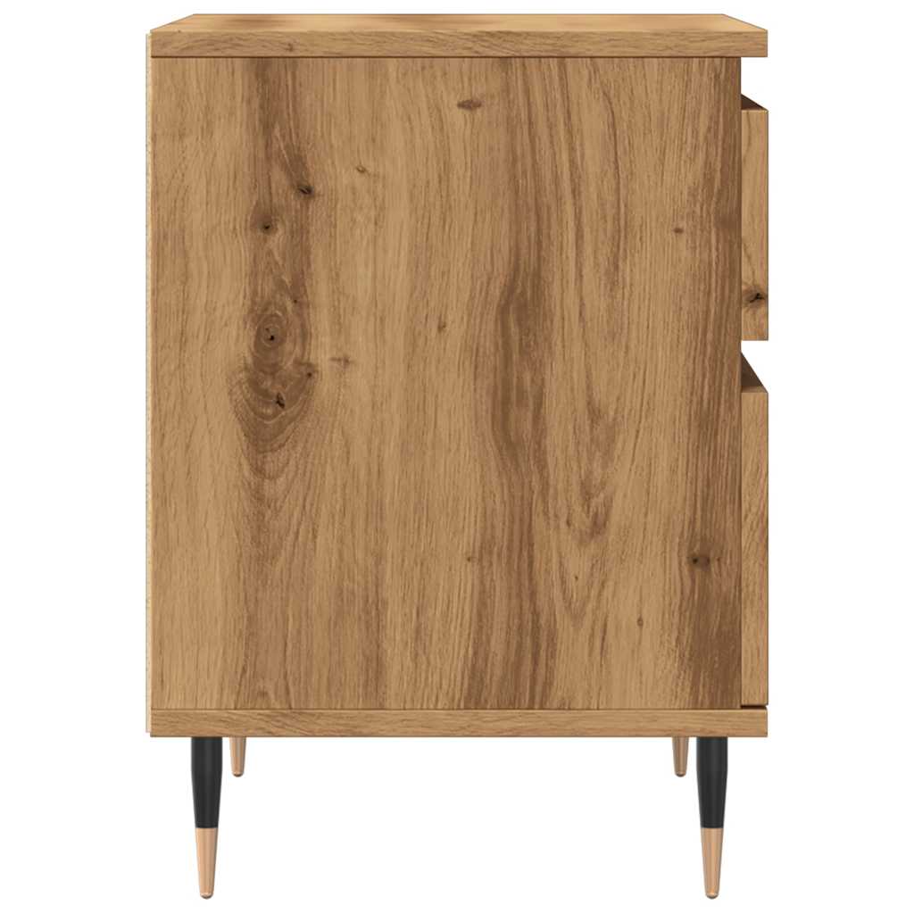 Bedside Cabinets 2 pcs Artisan Oak 40x35x50 cm Engineered Wood