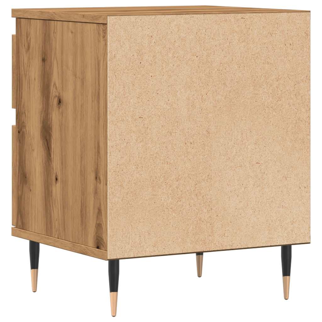 Bedside Cabinets 2 pcs Artisan Oak 40x35x50 cm Engineered Wood