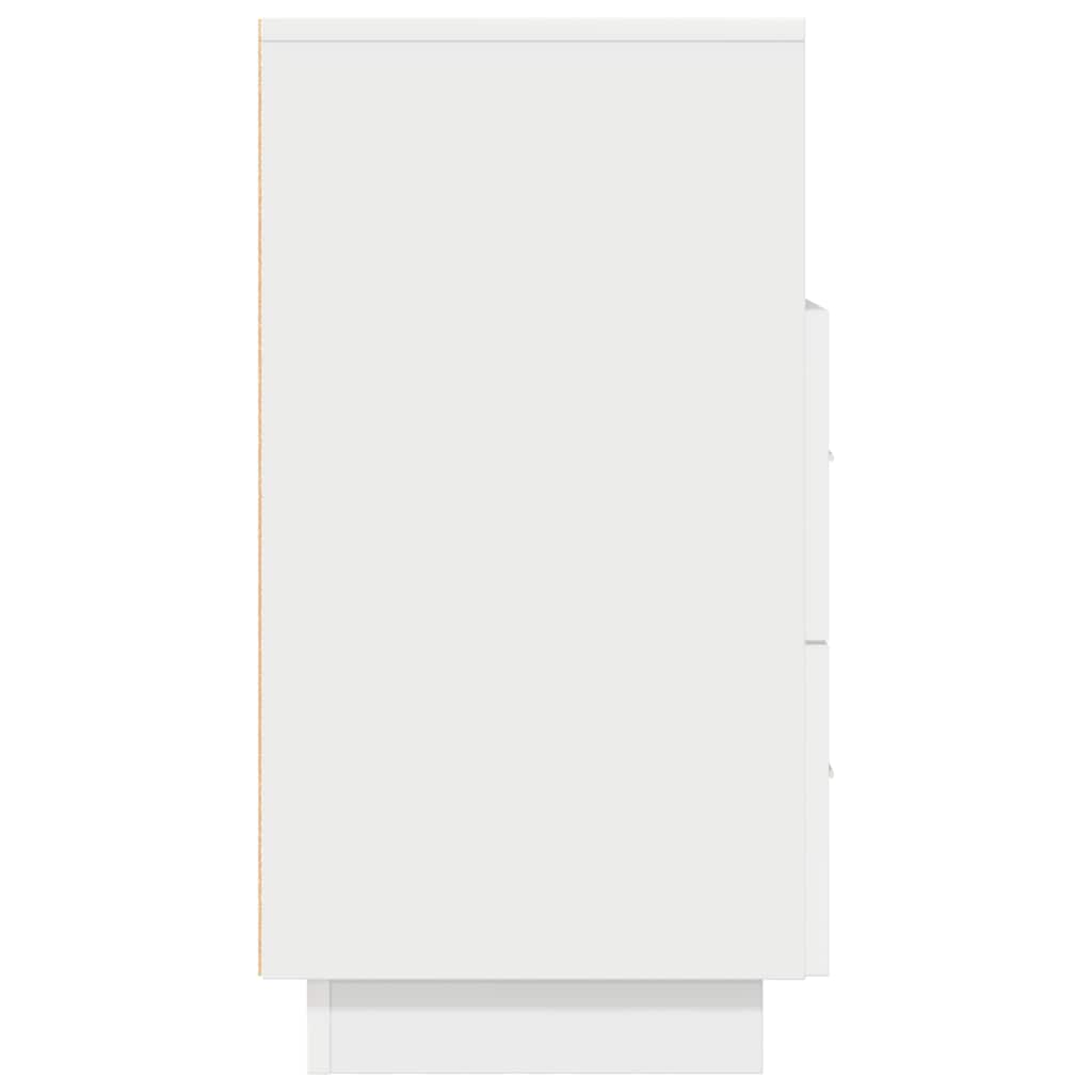 Bedside Cabinet with 2 Drawers White 36x36x68 cm