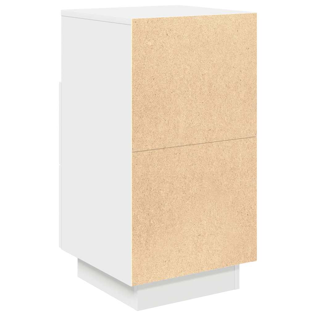Bedside Cabinet with 2 Drawers White 36x36x68 cm