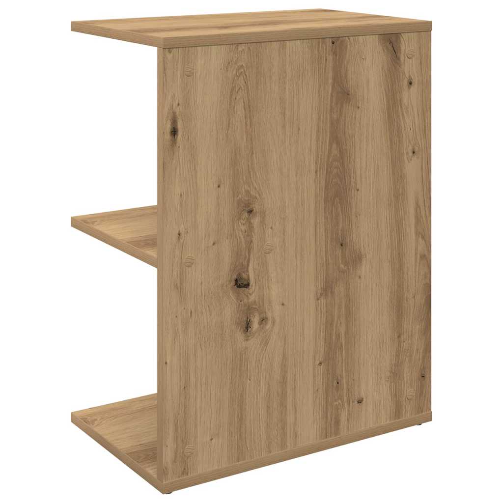 Bedside Table Artisan Oak 46.5x29x61 cm Engineered Wood