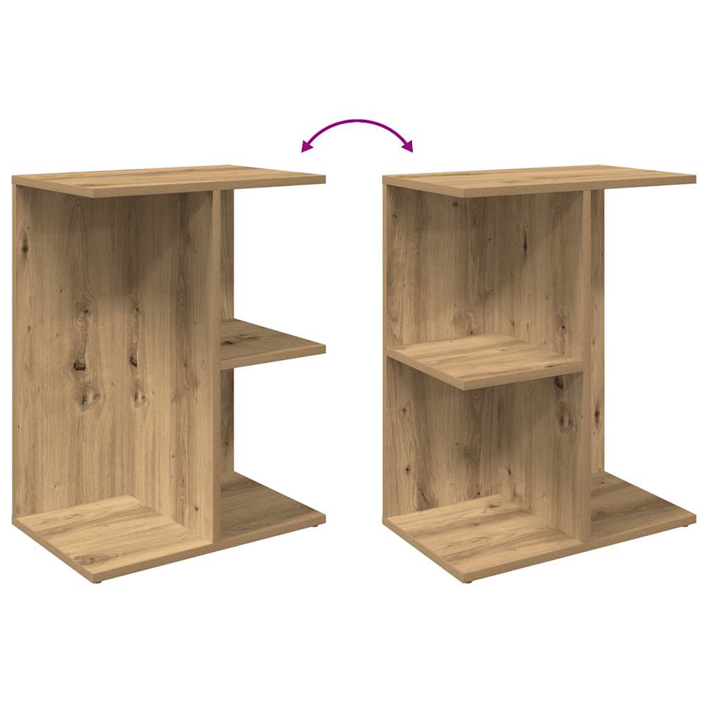 Bedside Table Artisan Oak 46.5x29x61 cm Engineered Wood