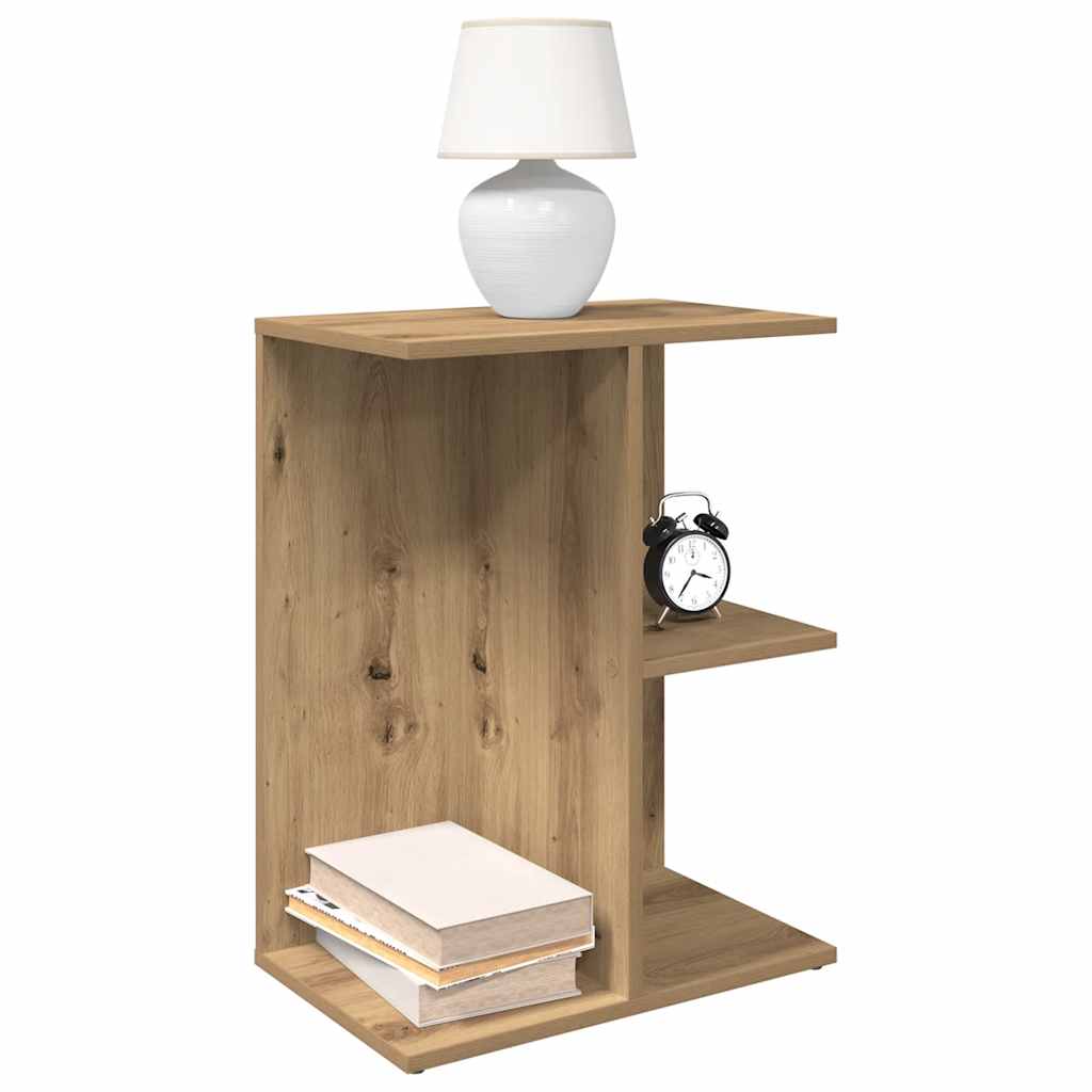 Bedside Table Artisan Oak 46.5x29x61 cm Engineered Wood