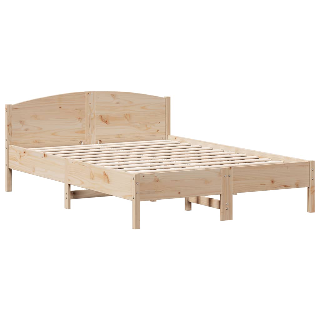 Bookcase Bed without Mattress 120x200cm Solid Wood Pine