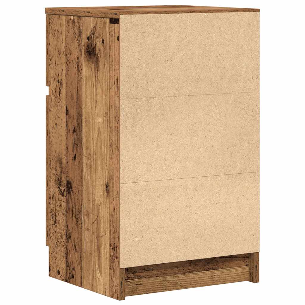 Bedside Cabinets 2 pcs Old Wood 39x35x65 cm Engineered Wood